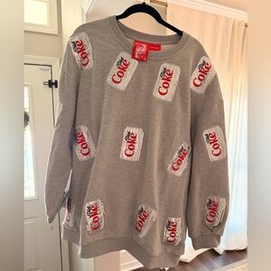 QUEEN OF SPARKLES / COCA COLA collaboration- Sweatshirt/sweatpants, XL